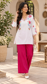 Women’s Stylish Printed Red Co-ord Set