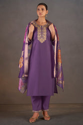 Royal Amethyst Sequined Kurta Set