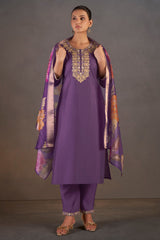 Royal Amethyst Sequined Kurta Set