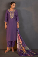 Royal Amethyst Sequined Kurta Set