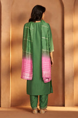 Emerald Royale Embroidered Kurta Set