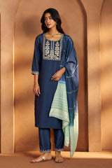 Sapphire Royale Embroidered Kurta Set