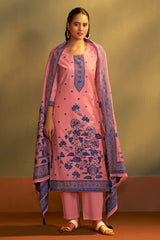 Blush Royale Jacquard Kurta Set