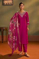 Blush Royale Embroidered Kurta Set