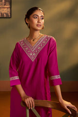 Blush Royale Embroidered Kurta Set