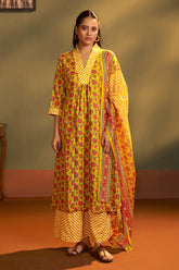 Sunheri Bloom Printed Kurta Set