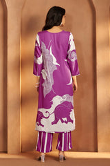 Royal Iris Printed Rayon Kurta Set