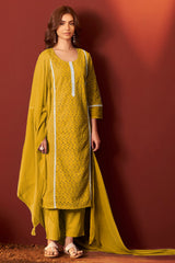 Noor Lace Schiffli Kurta Set