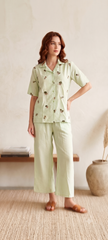 Premium Pista Green Embroidered Co-ord Set for Women | NV Fabric