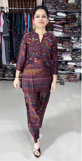 Stylish Purple Co-Ord Set for Everyday and Festive Wear