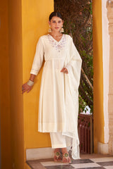 Ivory Royale Anarkali Kurta Set