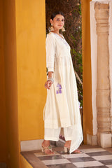 Ivory Royale Anarkali Kurta Set