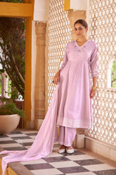 Royal Amethyst Anarkali Kurta Set