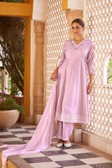 Royal Amethyst Anarkali Kurta Set