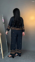 The Premium Pure Viscose Tunic & Wide-Leg Trouser Set