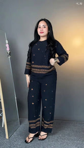 The Premium Pure Viscose Tunic & Wide-Leg Trouser Set