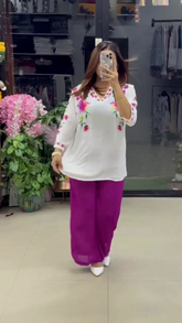 Women’s Stylish Printed Purple Co-ord Set