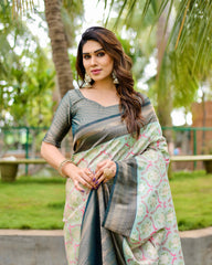 Gorgeous Traditional Kanjivaram Green Sarees For Special Occasion