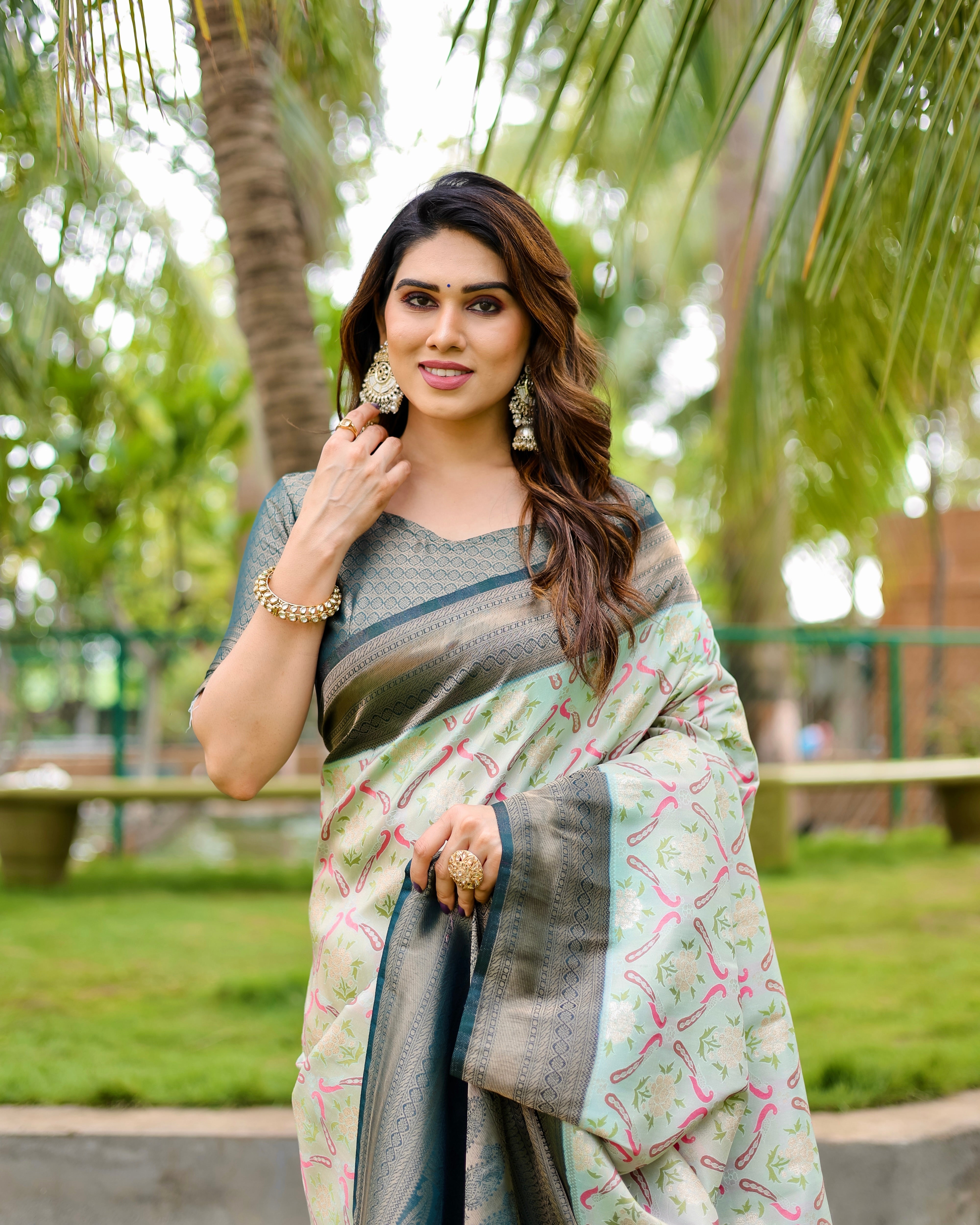 Gorgeous Traditional Kanjivaram Green Sarees For Special Occasion