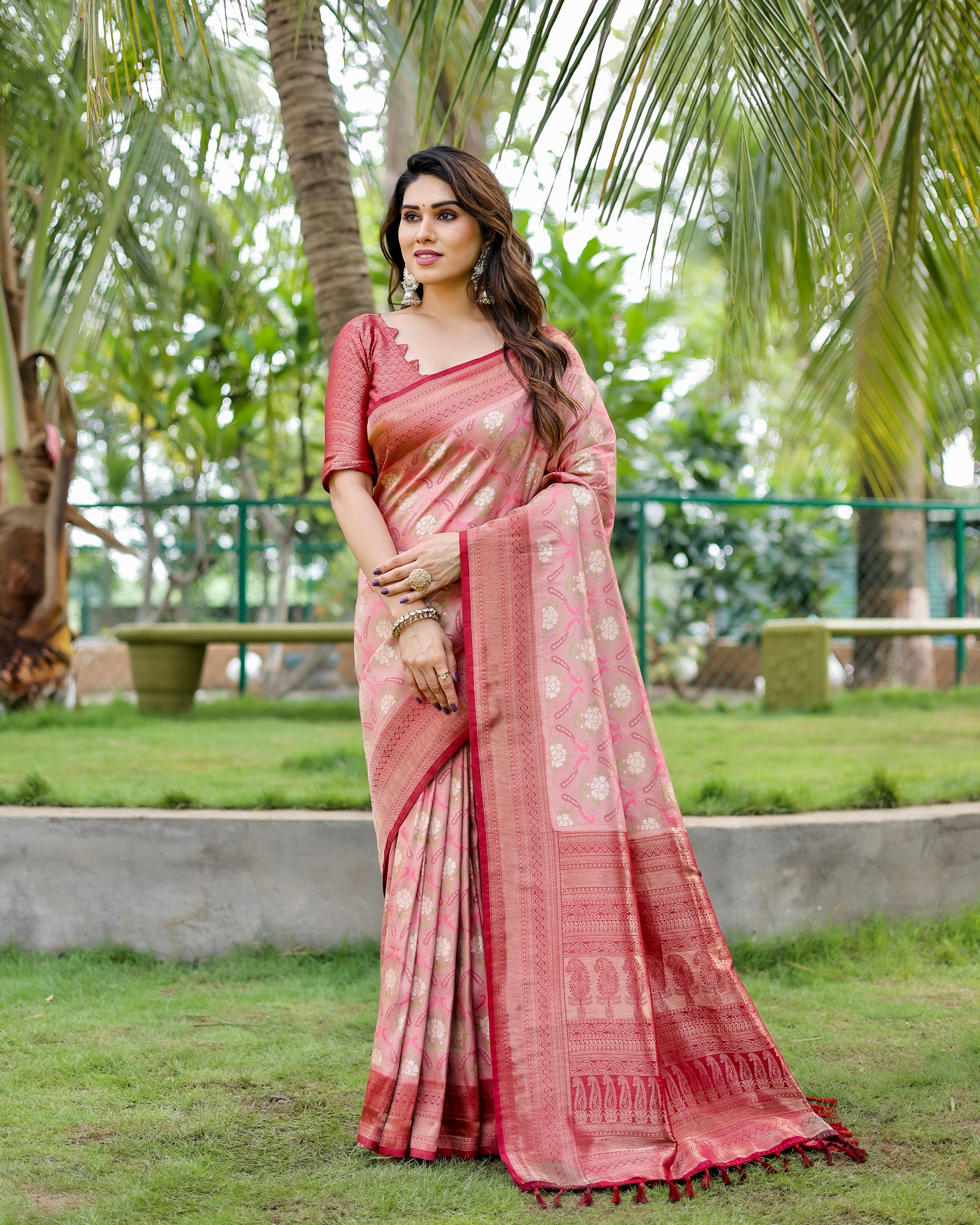 Gorgeous Traditional Kanjivaram Maroon Sarees For Special Occasion