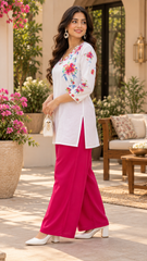 Women’s Stylish Printed Red Co-ord Set