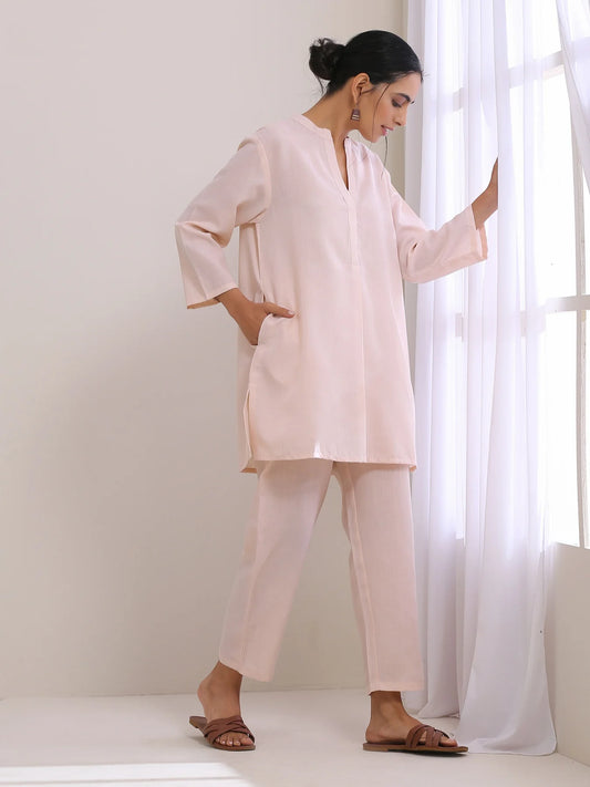 Short Co Ord Set Pink - LPSC2