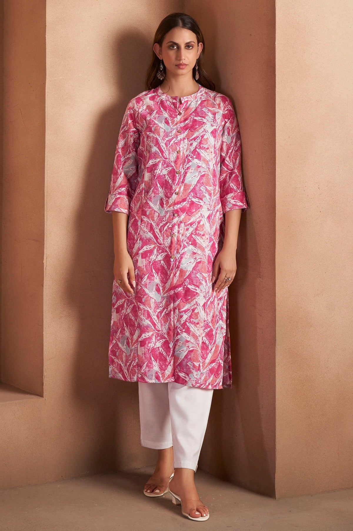 Blush Bloom Printed Cotton Kurta