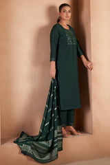Emerald Royale Sequined Kurta Set