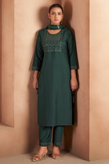 Emerald Royale Sequined Kurta Set