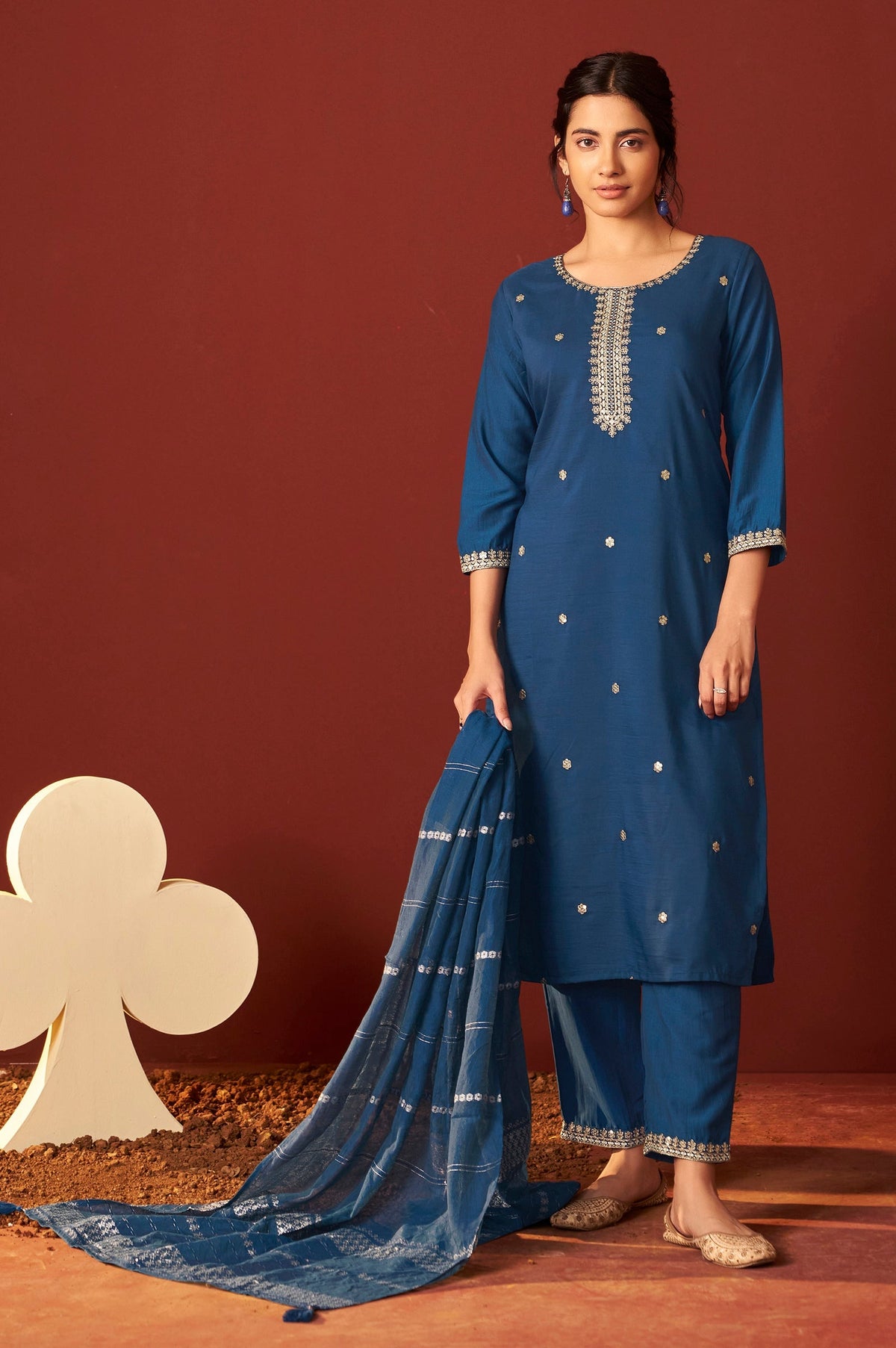 Rama Royale Embroidered Kurta Set