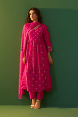Blush Royale Printed Anarkali Kurta Set