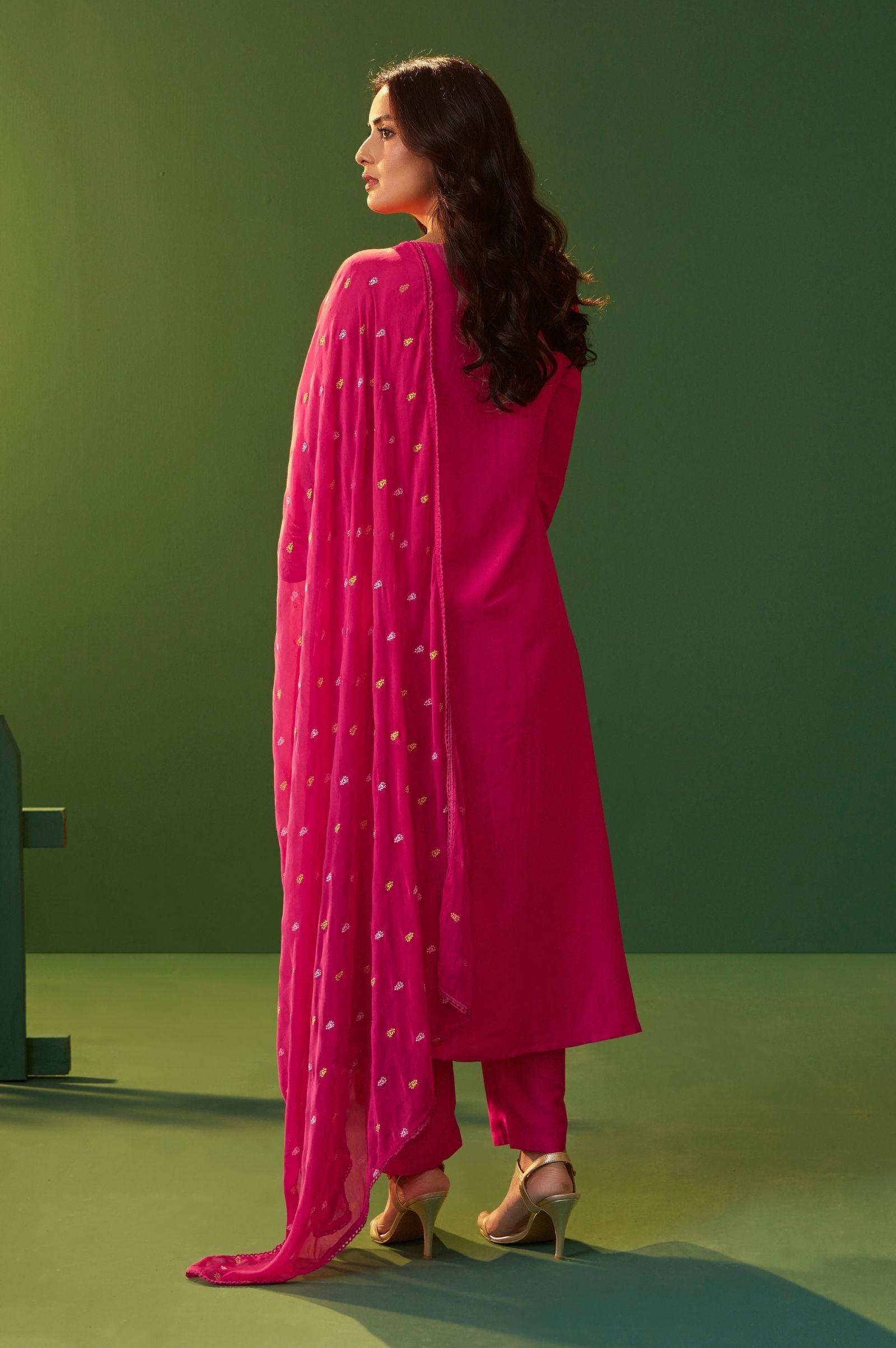 Blush Royale Printed Anarkali Kurta Set