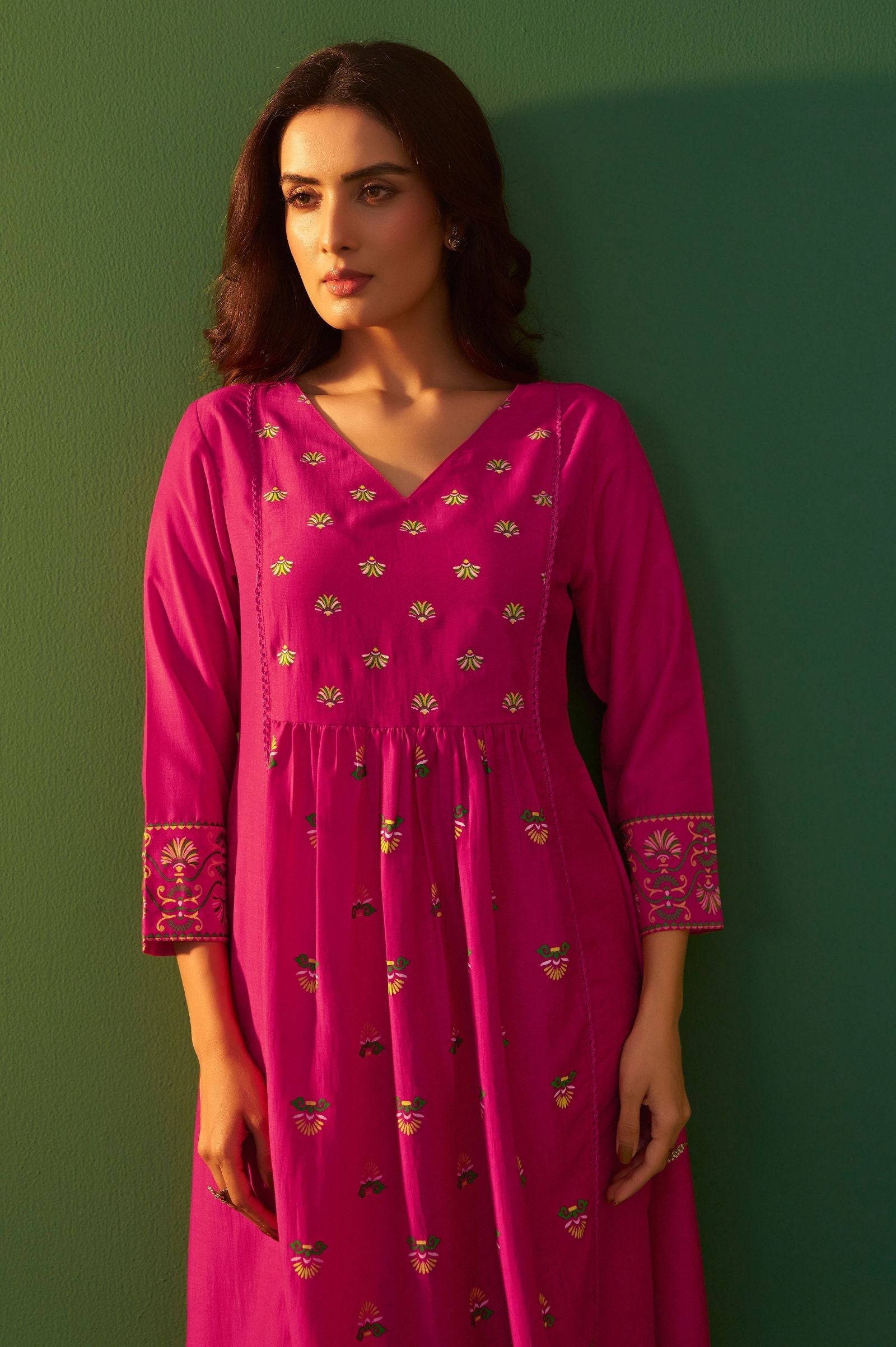 Blush Royale Printed Anarkali Kurta Set