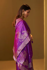 Royal Amethyst Jacquard Kurta Set
