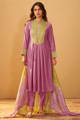 Blush Royale Embroidered Kurta Set