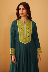 Emerald Royale Embroidered Kurta Set