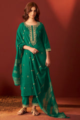 Emerald Royale Embroidered Kurta Set