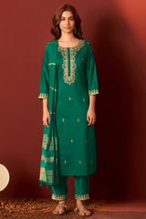 Emerald Royale Embroidered Kurta Set