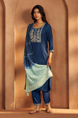 Sapphire Royale Embroidered Kurta Set
