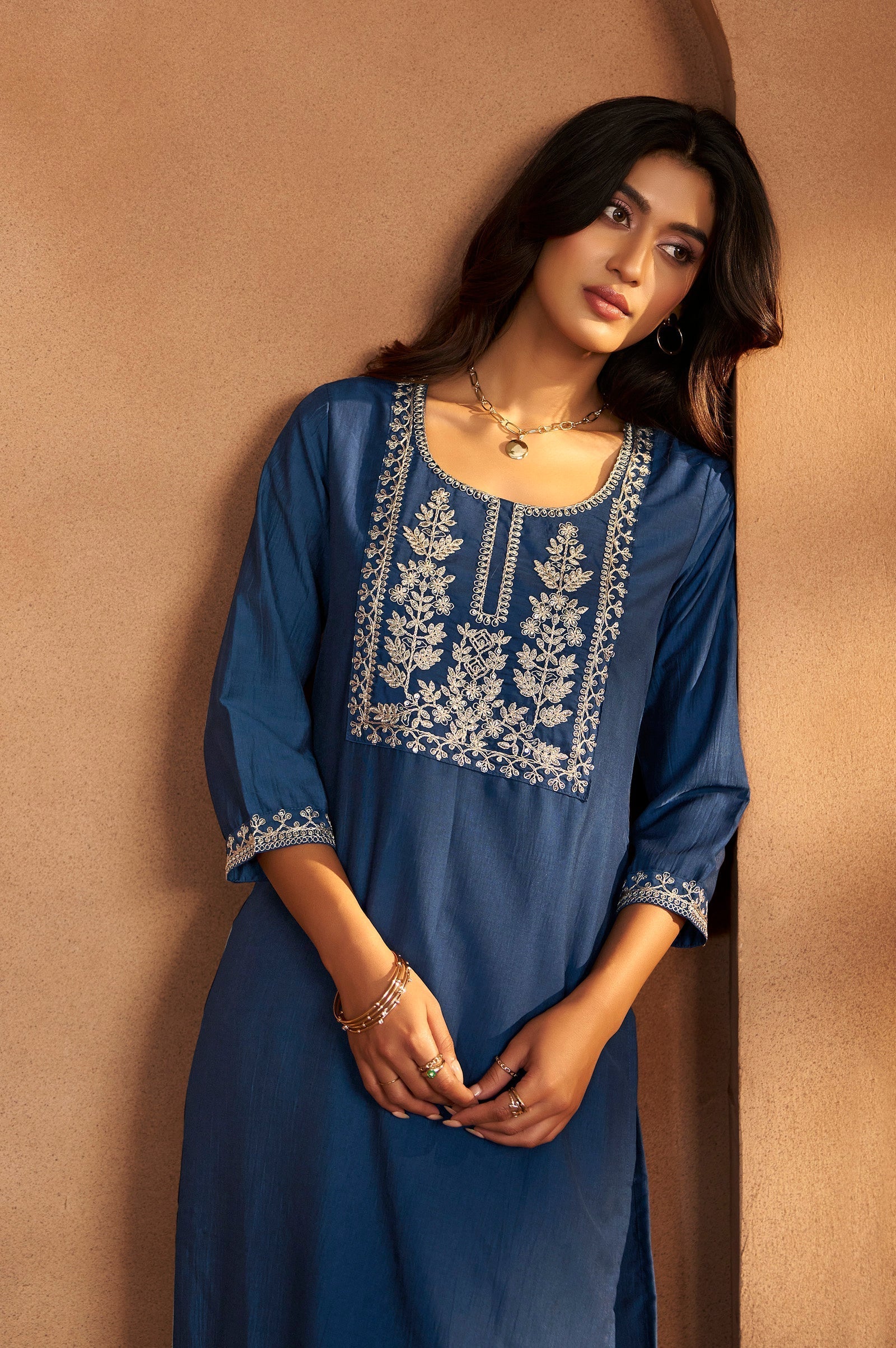 Sapphire Royale Embroidered Kurta Set