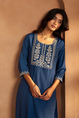 Sapphire Royale Embroidered Kurta Set