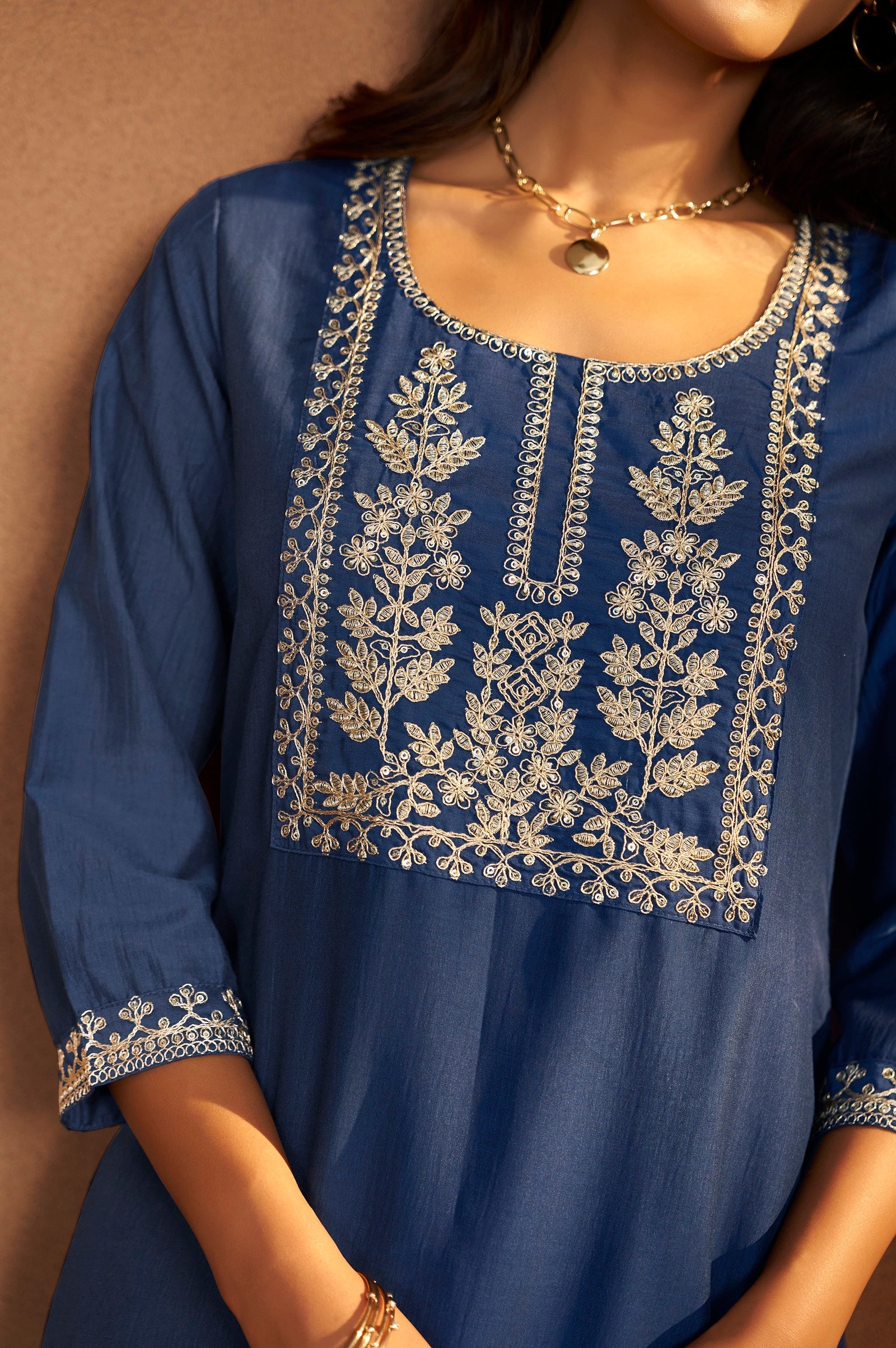 Sapphire Royale Embroidered Kurta Set