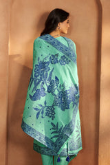 Sky Royale Jacquard Kurta Set