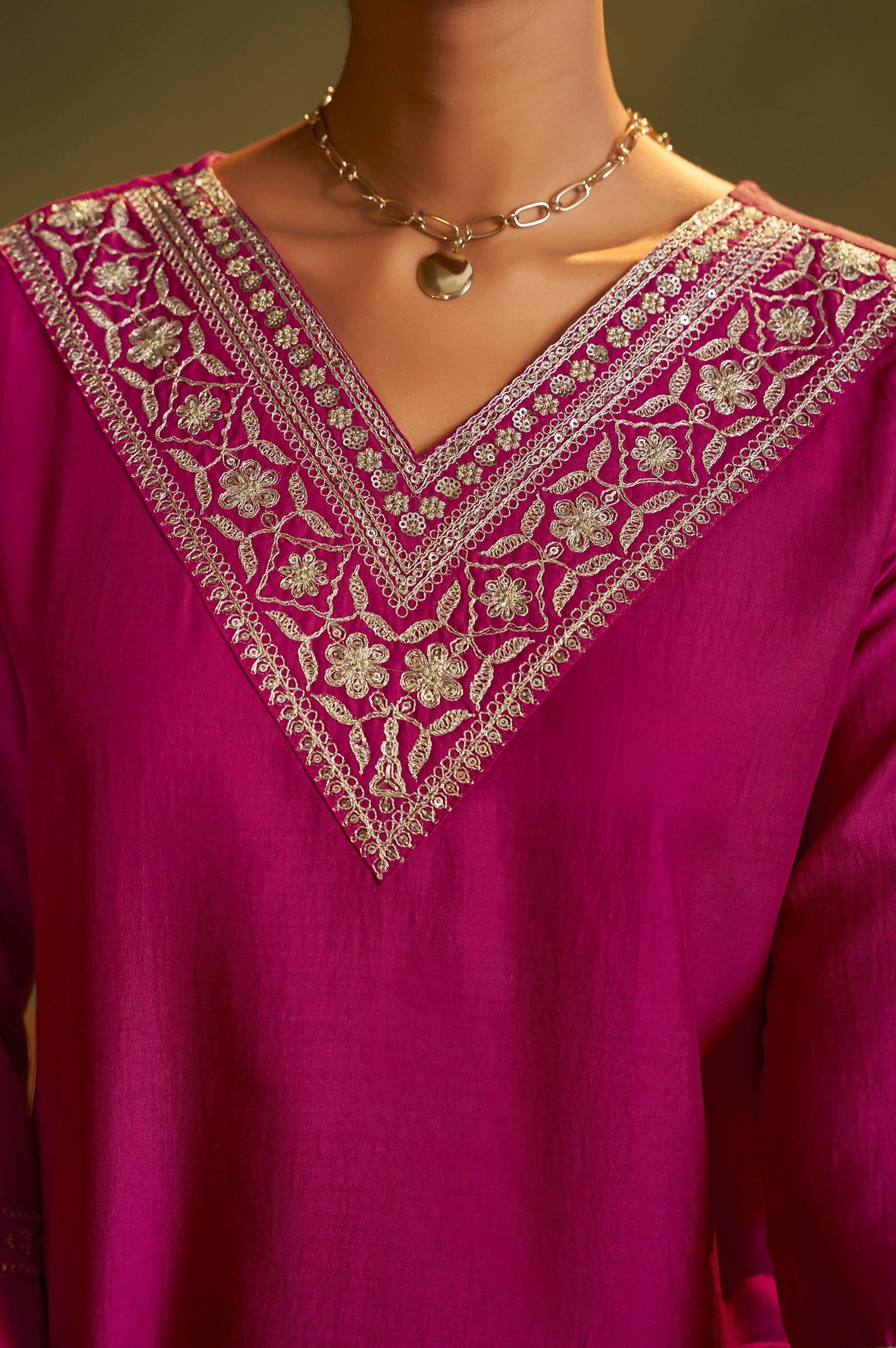 Blush Royale Embroidered Kurta Set