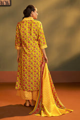 Sunheri Bloom Printed Kurta Set