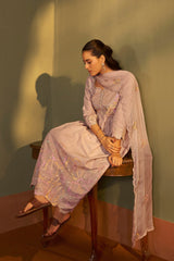 Mocha Royale Handcrafted Anarkali Set