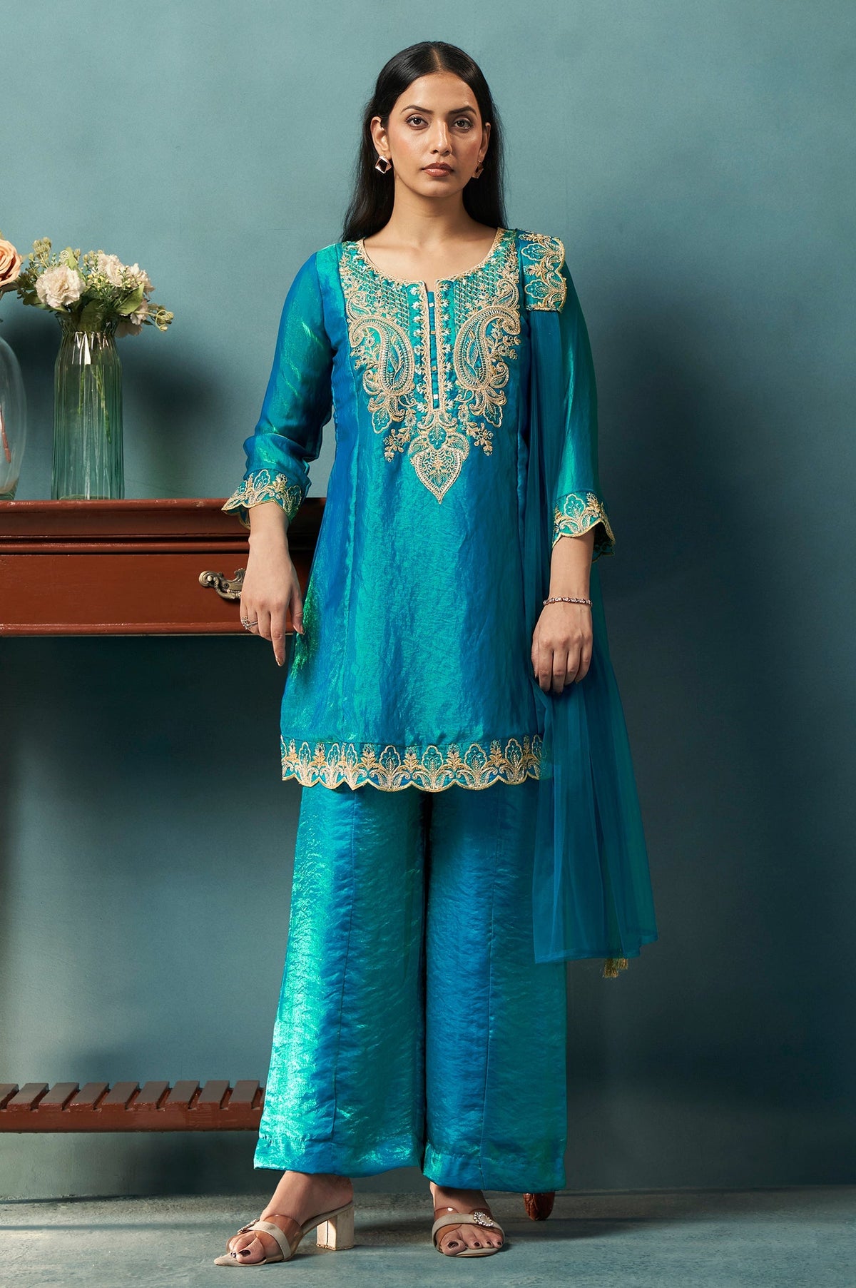 Ruhani Silk Blend Sharara