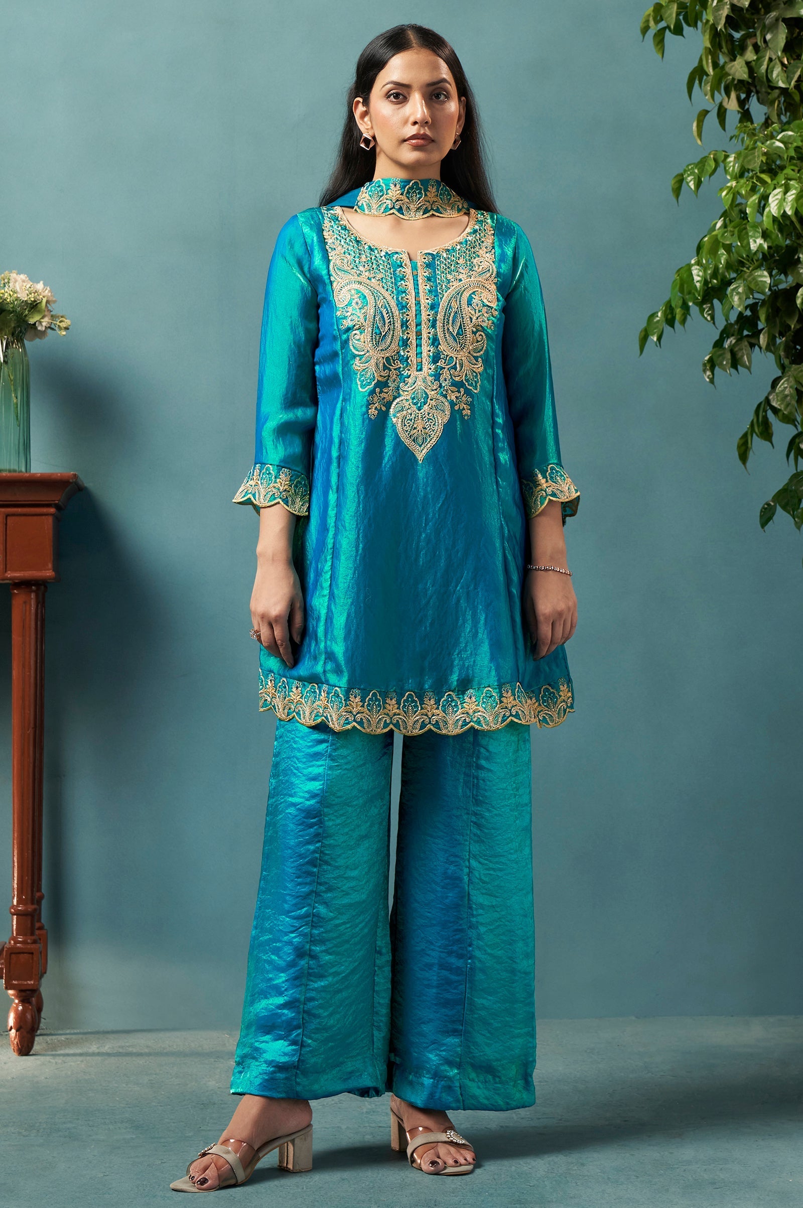 Ruhani Silk Blend Sharara
