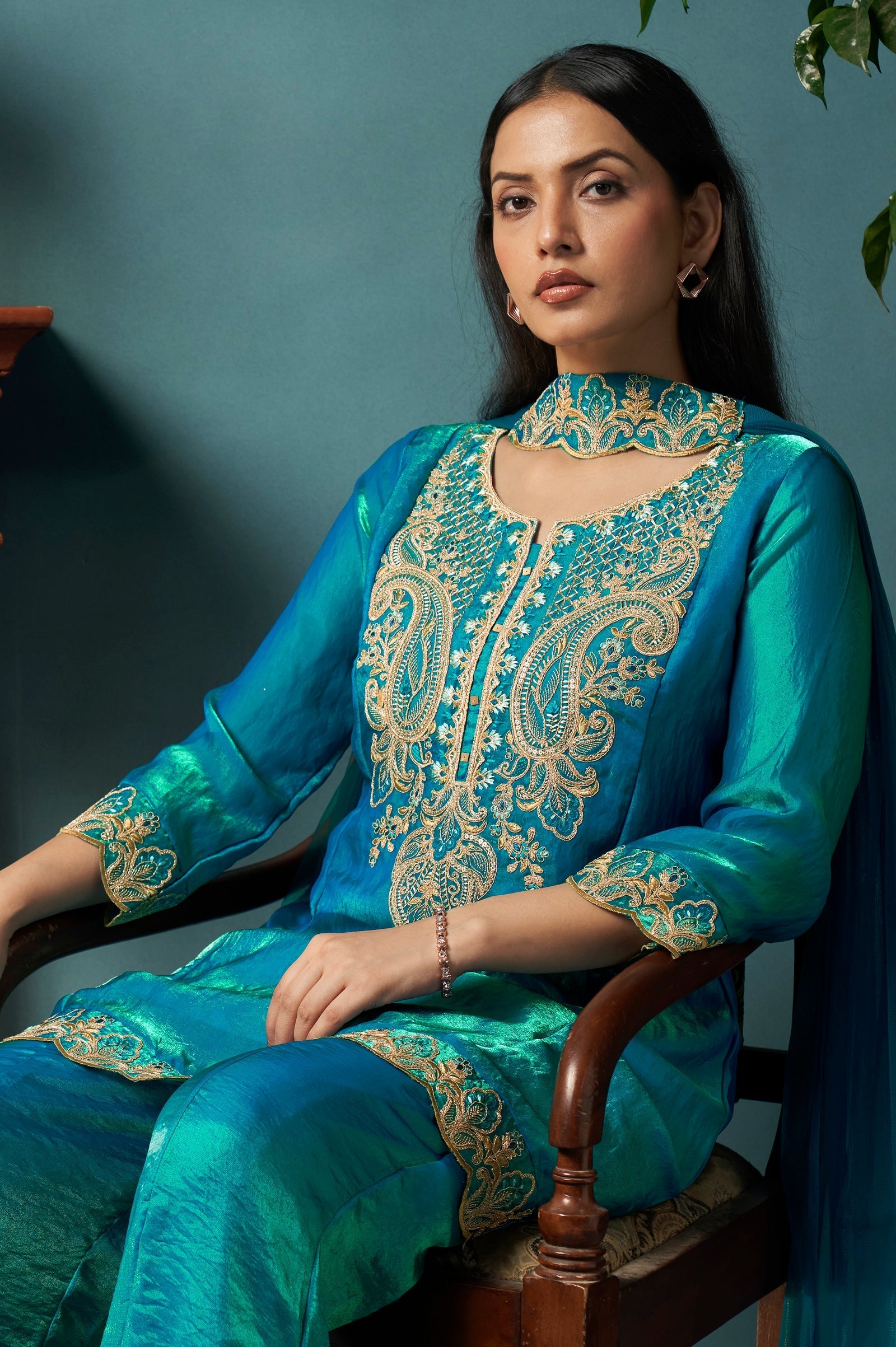 Ruhani Silk Blend Sharara