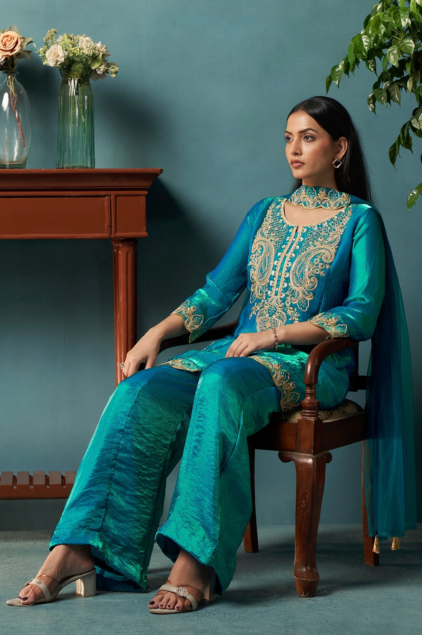 Ruhani Silk Blend Sharara